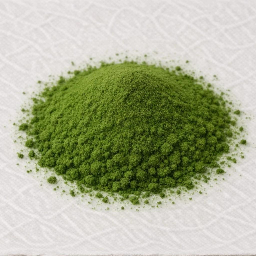 パウダー緑茶の粉末